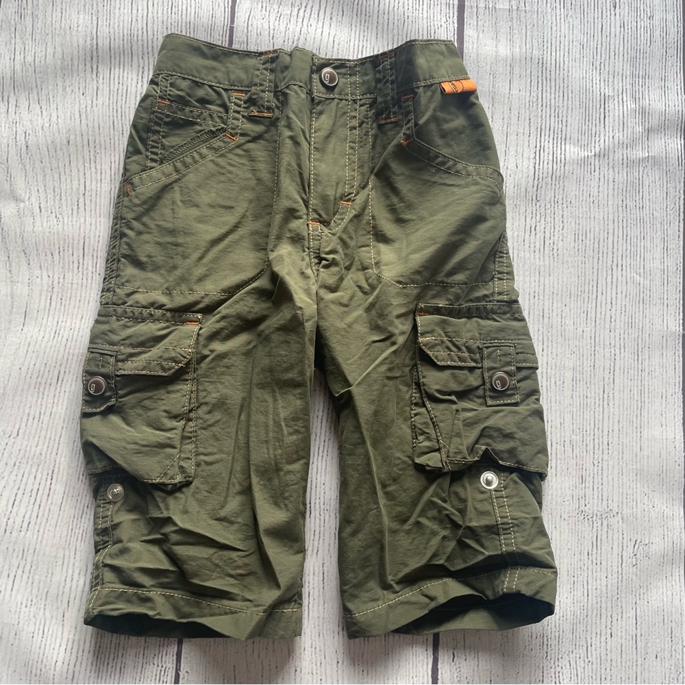 Gymboree Green Cargo Pants size 6-12 months